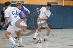 Hallenturnier MTV Ingolstadt - Saison 2025/26 - MTV Ingolstadt - Reichertshofen - Justin Eberl weiss Reichertshofen - Oleksandr Yurchenko blau MTV - Foto: Meyer Jürgen