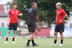 3.Liga - Saison 2023/2024 - Training in Berching - FC Ingolstadt 04 - Cheftrainer Michael Köllner (FCI) - Thomas Rausch #45 FCI -  - Foto: Meyer Jürgen