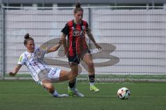 2. Bundesliga Frauen - Saison 2024/25 - FC Ingolstadt 04 Frauen - SCR Altach - Emma Kusch (Nr.9 - FCI Frauen) - Horvat Calo Sabrina weiss Altach - Foto: Meyer Jürgen