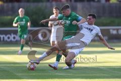 Testspiel - Saison 2025/26 - SV Manching - TSV Gaimersheim - Sebastian Graßl (Nr.10 - SV Manching) - Philipp Stipic (Nr.6 - TSV Gaimersheim) - Foto: Meyer Jürgen