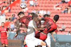 3. Liga; FC Ingolstadt 04 - SV Wehen Wiesbaden; Tumult Eckball Jonas Scholz (15, FCI) Lukas Fröde (34, FCI)