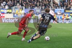 3. Liga; 1. FC Saarbrücken - FC Ingolstadt 04; Yannick Deichmann (20, FCI) Bretschneider Niko (28 FCS)
