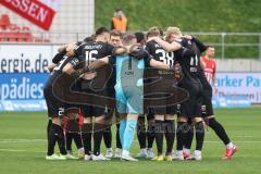 3. Liga; FSV Zwickau - FC Ingolstadt 04; vor dem Spiel Teambesprechung