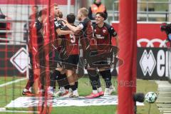3. Liga; FC Ingolstadt 04 - Rot-Weiss Essen; Tor Jubel Treffer 1:0 Jonas Scholz (15, FCI) Lars Lokotsch (13, FCI) Max Plath (14 FCI) Emre Gül (5, FCI) Benjamin Kanuric (37 FCI) Dennis Kayigin (10, FCI)