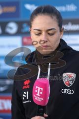 3. Liga; TSV 1860 München - FC Ingolstadt 04; vor dem Spiel Cheftrainerin Sabrina Wittmann (FCI)