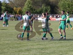 Relegation - Saison 2025/26 - SV Karlskron - FC Geisenfeld - Das Spiel ist aus - Geisenfeld steigt auf - jubel -  - XXXXX - Foto: Meyer Jürgen