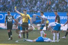 3. Liga; FC Hansa Rostock - FC Ingolstadt 04; Yannick Deichmann (20, FCI) Rossipal Alexander (21 HR) Foul gelbe Karte