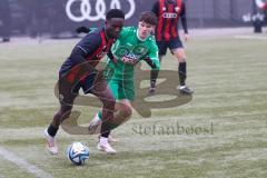 Bayernliga Nord - Saison 2024/25 - FC Ingolstadt 04 II - VFB Eichstätt - Jason Osei Tutu (Nr.11 - FCI U21) - Nik Leipold Eichstätt grün - Foto: Meyer Jürgen