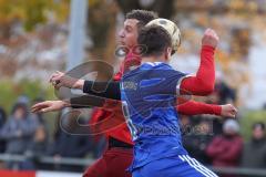Kreisliga - Saison 2025/26- TSV Kösching - SV Zuchering - David Ostermeier blau Kösching - Marcel Preuß rot Zuchering - Foto: Meyer Jürgen