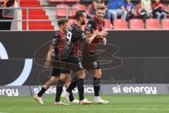 3. Liga; FC Ingolstadt 04 - SSV Ulm 1846; Tor Jubel Treffer David Kopacz (29, FCI) Benjamin Kanuric (8, FCI)