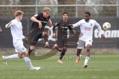 3. Liga - Testspiel - Saison 2025/26 - FC Ingolstadt 04 - SSV 1846 Ulm - Max Plath (Nr.14 - FCI) - Streli Mamba (Nr.45 - SSV Ulm) - Foto: Meyer Jürgen