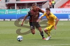 3.Liga - Saison 2023/2024 - FC Ingolstadt 04 -  1. FC Saarbrücken - Marcel Costly (Nr.22 - FCI) - Foto: Meyer Jürgen