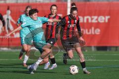 2. Bundesliga Frauen - Saison 2025/26 - FC Ingolstadt 04 Frauen - VFR SW Warbeyen  - Sivakova Kristyna grün Warbeyen - Emma Kusch (Nr.9 - FC Ingolstadt Frauen I) - Foto: Meyer Jürgen