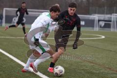 *** Bayernliga Nord - Saison 2025/26 - FC Ingolstadt 04 II - SpVgg Greuther Fürth - Emre Gül (Nr.10 - FC Ingolstadt II) - Marlon Fries grün Fürth - Foto: Meyer Jürgen