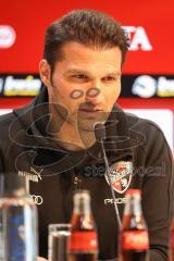 3. Liga; SV Wehen Wiesbaden - FC Ingolstadt 04; Pressekonferenz Cheftrainer Guerino Capretti (FCI)