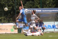 Kreisliga - Saison 2024/25- TSV Ober./Unterh.stadt - SV Hundszell-  - Alexander Seidl blau Hundszell - Baran Cakir weiss Oberhstadt.am Boden -  - Foto: Meyer Jürgen