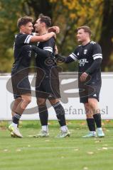 Bezirksliga - Saison 2025/26 - TSV Ober./Unterhaunstadt -  TSV Gaimersheim - Der 0:1 Führungstreffer durch Domenic Raimann (Nr.26 - TSV Gaimersheim) - Nico von Swiontek Brzezinski (Nr.17 - TSV Gaimersheim) - Foto: Meyer Jürgen