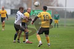 Kreisliga - Saison 2024/25- TSV Lichtenau - FC Mindelstetten - Steven Spieß gelb Lichtenau - Christoph Riegler weiss Mindelstetten - Foto: Meyer Jürgen