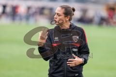 3. Liga; Testspiel; FC Ingolstadt 04 - 1. FC Heidenheim; Cheftrainerin Sabrina Wittmann (FCI) erklärt in der Pause