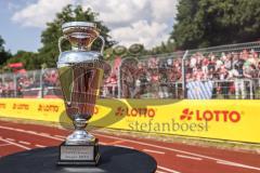 Toto-Pokal; Finale; FV Illertissen - FC Ingolstadt 04; Der TotoPokal Fan Fankurve Banner Fahnen Spruchband Lotto