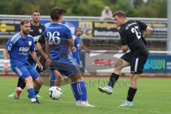 Bezirksliga - Saison 2024/25- TSV Gaimersheim - SV Untermenzing - Luca Mancini (Nr.21 - TSV Gaimersheim) mit dem 1:1 Ausgleichstreffer - jubel - Philipp Simonides blau Untermenzing - Foto: Meyer Jürgen