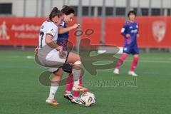 2. Bundesliga Frauen - Saison 2025/26 - FC Ingolstadt 04 Frauen - FSV Mainz - Leonie Hein (Nr.17 - FC Ingolstadt Frauen I) - Junold Emma blau Mainz - Foto: Meyer Jürgen