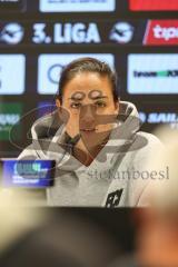 3. Liga; FC Ingolstadt 04 - 1. FC Schweinfurt 05; Pressekonferenz Interview Cheftrainerin Sabrina Wittmann (FCI)