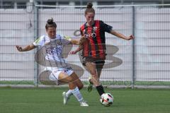 2. Bundesliga Frauen - Saison 2024/25 - FC Ingolstadt 04 Frauen - SCR Altach - Emma Kusch (Nr.9 - FCI Frauen) - Horvat Calo Sabrina weiss Altach - Foto: Meyer Jürgen