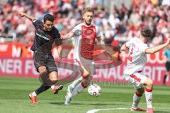 3. Liga; Rot-Weiss Essen - FC Ingolstadt 04; Fredrik Carlsen (8, FCI) Müsel Torben (26 RWE)