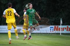 Landesliga - Saison 2026/27 - SV Manching - TSV Gersthofen - Dominik Juric (Nr.19 - SV Manching) - Simon Jonas gelb Gersthofen - Foto: Meyer Jürgen