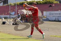 A - Junioren Bundesliga -  Saison 2023/2024 - FC Ingolstadt 04 - FSV Mainz 05 - Elias Decker rot FCI - Foto: Meyer Jürgen