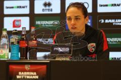 3. Liga - Saison 2025/26 - FC Ingolstadt 04 - VFB Stuttgart II - Cheftrainerin Sabrina Wittmann (FCI)  Pressekonferenz nach dem Spiel -  - XXXXX - Foto: Meyer Jürgen