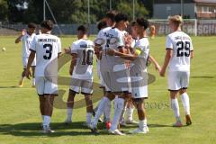 A-Junioren Bundesliga  - Saison 2024/25 - A-Junioren - FC Ingolstadt 04 - SSV Ulm -  Der 1:0 Führungstreffer durch Streck Alik weiss FCI - jubel -  - XXXXX - Foto: Meyer Jürgen