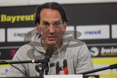3. Liga; SpVgg Bayreuth - FC Ingolstadt 04; Pressekonferenz Cheftrainer Rüdiger Rehm (FCI)
