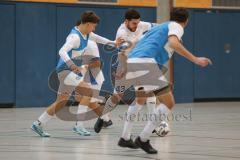 Hallenturnier MTV Ingolstadt - Saison 2025/26 - MTV Ingolstadt - Reichertshofen - Julian Wolf  blau MTV - Efe Bulut weiss Reichertshofen - Foto: Meyer Jürgen