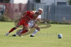 Bayernliga Nord - Saison 2024/25 - FC Ingolstadt 04 II - ASV Neumarkt - Massimo Agostinelli (Nr.15 - FCI U21) - Gümpelein Leon rot Neumarkt - Foto: Meyer Jürgen