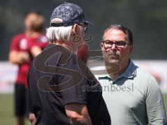 Testspiel - Saison 2026/27 - VFB Eichstätt - FC Ingolstadt 04 - Vorsitzender des Vorstandes Peter  Jackwerth (FCI) - Scouting/Kaderplanung Rigo Hof (FCI) - Foto: Meyer Jürgen