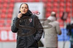 3. Liga; FC Ingolstadt 04 - Erzgebirge Aue; vor dem Spiel Cheftrainerin Sabrina Wittmann (FCI)