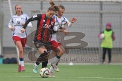 2. Bundesliga Frauen - Saison 2024/25 - FC Ingolstadt 04 Frauen - HSV - Ivana Slipcevic (Nr.8 - FCI Frauen) - Machtens Pauline weiss HSV - Foto: Meyer Jürgen