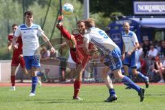 Relegation - Saison 2022/2023 - TSV Baar/Ebenhausen - TV Münchsmünster - Ferdinand Heissler rot Ebenhausen - Sebastian Hauber weiss Münchsmünster - Foto: Meyer Jürgen