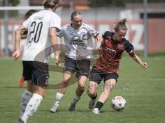 2. Bundesliga Frauen - Saison 2026/27  - FC Ingolstadt 04 Frauen - 1.FCC Turbine Potsdam - Stefanie Reischmann (Nr.24 - FCI Frauen) - Noesgaard Sofia Rejkjaer weiss Potsdam - Foto: Meyer Jürgen