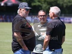 Testspiel - Saison 2026/27 - VFB Eichstätt - FC Ingolstadt 04 - Scouting/Kaderplanung Rigo Hof (FCI) mitte - Vorsitzender des Vorstandes Peter  Jackwerth (FCI) - Geschäftsführer Sport/Kommunikation Harald Gärtner (FCI)  - XXXXX - Foto: Meyer Jürgen