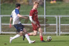 Kreisliga- Saison 2024/25- TSV Etting - TSV Altmannstein-  - Thomas Riegelsberger rot Altmannstein -Tobias Daum weiss Etting - Foto: Meyer Jürgen