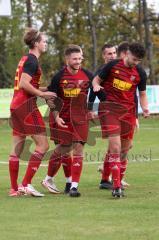 2023_11_5 - SV Kasing - TV Münchsmünster - Kreisliga - Saison 2023/24 -  Der 1:0 Führungstreffer durch - Martin Oblinger rot Kasing - jubel -  Foto: Meyer Jürgen