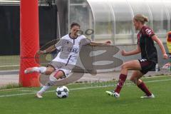 DFB Pokal - Frauen - Saison 2025/26 - FC Ingolstadt 04 Frauen - 1. FC Nürnberg - Annika Kömm (Nr.26 - FC Ingolstadt Frauen I) - Thöle Amelie rot Nürnberg - Foto: Meyer Jürgen