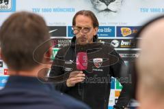 3.Liga - Saison 2022/2023 - TSV 1860 München - FC Ingolstadt 04 - Cheftrainer Rüdiger Rehm (FCI) im Interview mit Magenta Sport - Foto: Meyer Jürgen