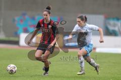 *** 2. Bundesliga Frauen - Saison 2025/26 - FC Ingolstadt 04 Frauen - VFL Bochum - Emma Kusch (Nr.9 - FC Ingolstadt Frauen I) - Joester Emely blau Bochum - Foto: Meyer Jürgen