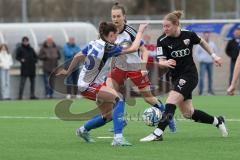 2. Bundesliga Frauen - Saison 2023/24 - FC Ingolstadt 04 Frauen - HSV Fr.1 - Nina Penzkofer (Nr.29 - FCI) - Kirschstein Merle #25 HSV - Foto: Meyer Jürgen