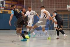 Futsal - Saison 2024/25- MTV Ingolstadt - 1860 München - Matej Dujmovic weiss #12 MTV - Dardan Berisha weiss MTV - Lukas Milicevic schwarz München - Foto: Meyer Jürgen