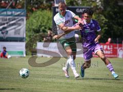 Testspiel - Saison 2026/27 - VFB Eichstätt - FC Ingolstadt 04 - Daniel Hofrichter (Nr.8 - VFB Eichstätt) - Jongmin Seo (Nr.7 - FCI) - Foto: Meyer Jürgen